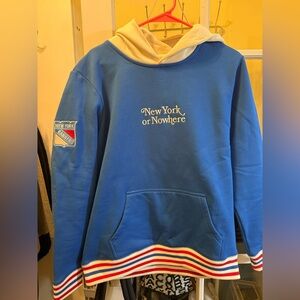 Blue New York or Nowhere Rangers hoodie